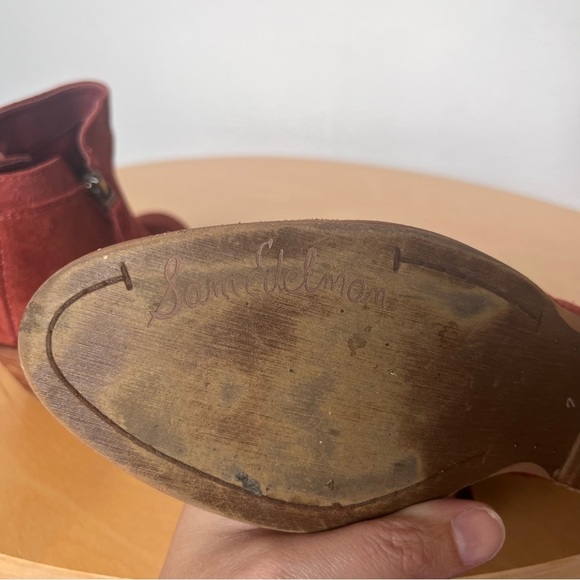 Sam Edelman Packer Ankle Boots Rust Color Women’s Size 7 - Picture 13 of 14
